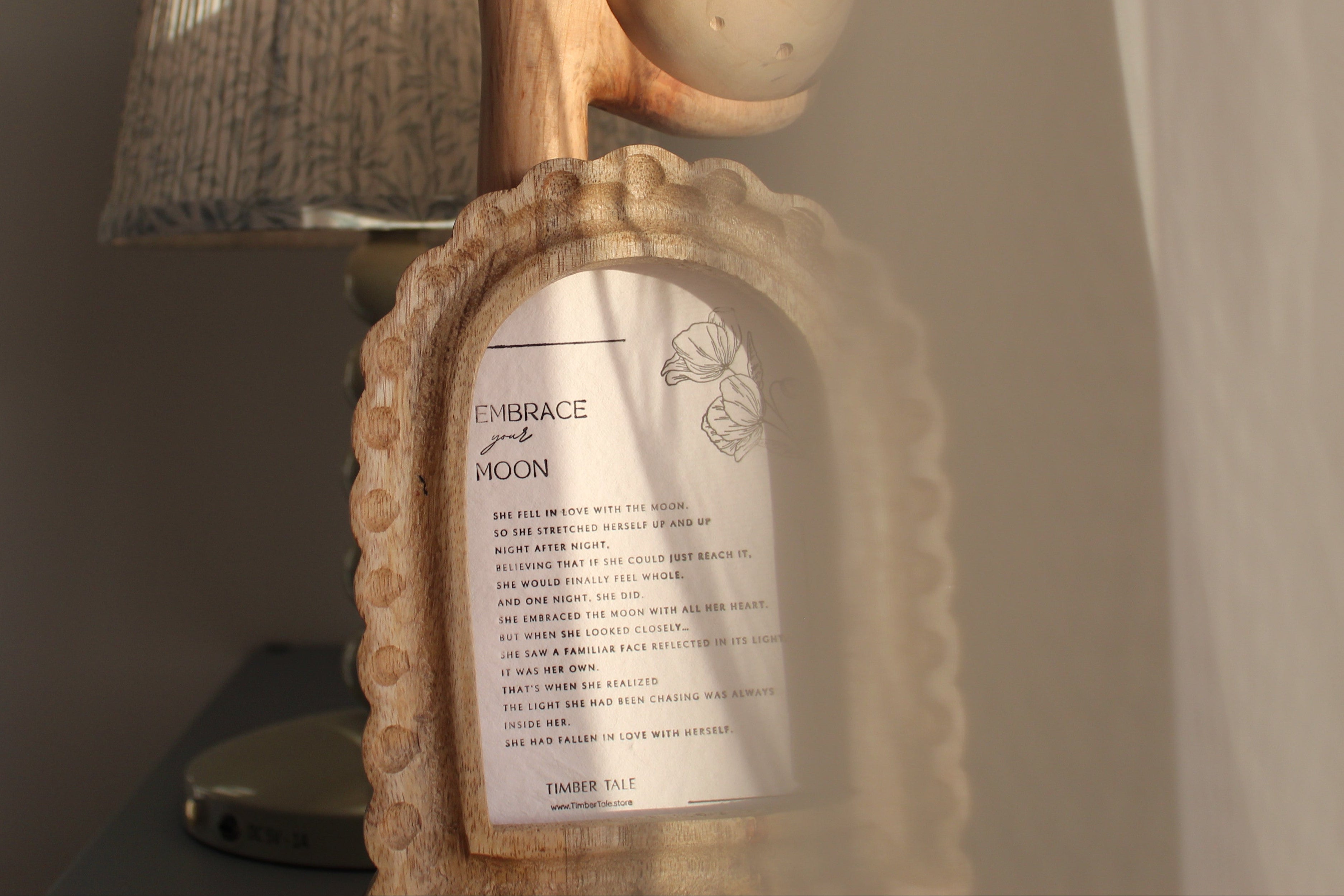 Embrace Your Moon– Embossed Story Card