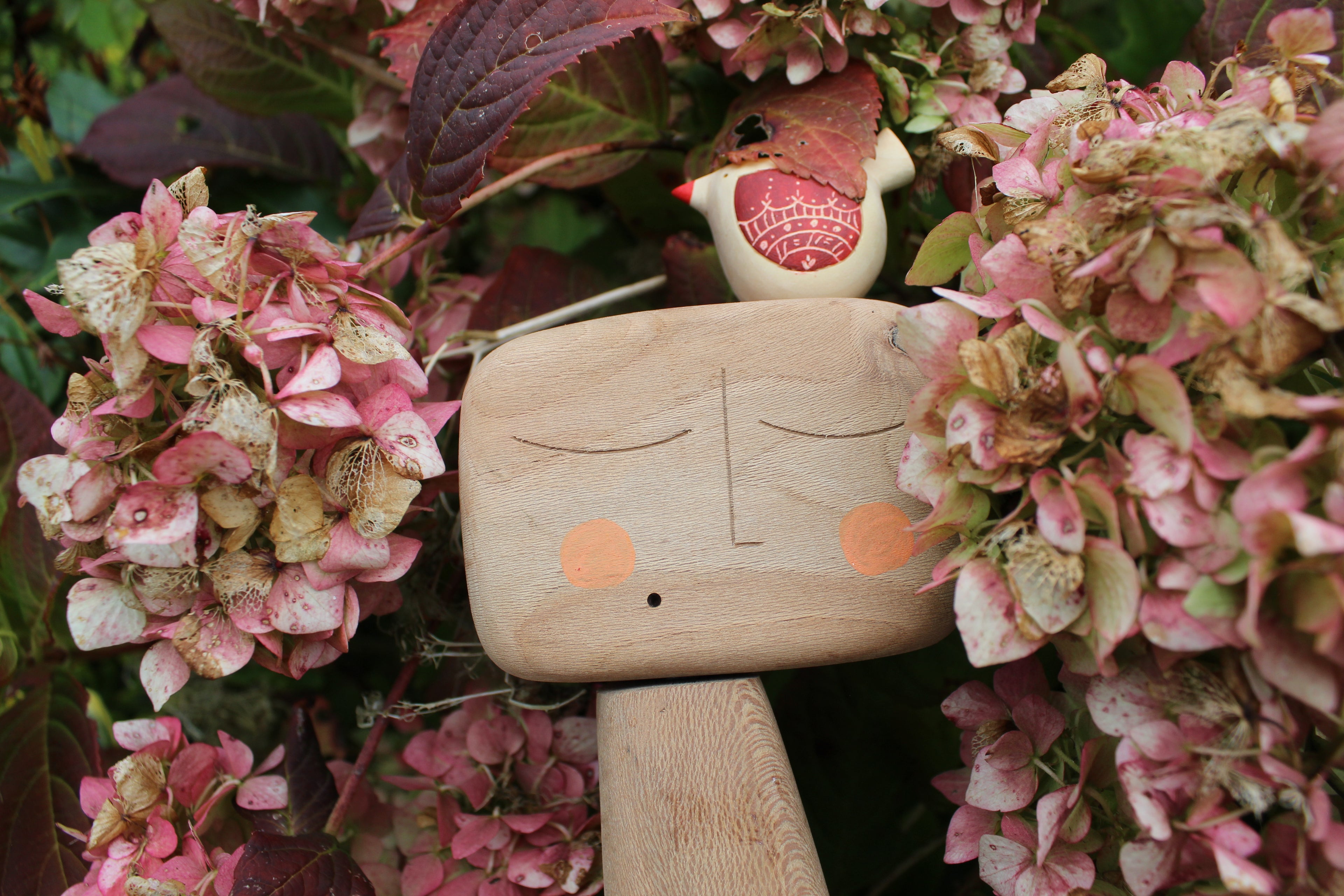 Head in Bloom – Handmade Wooden Vase Sculpture