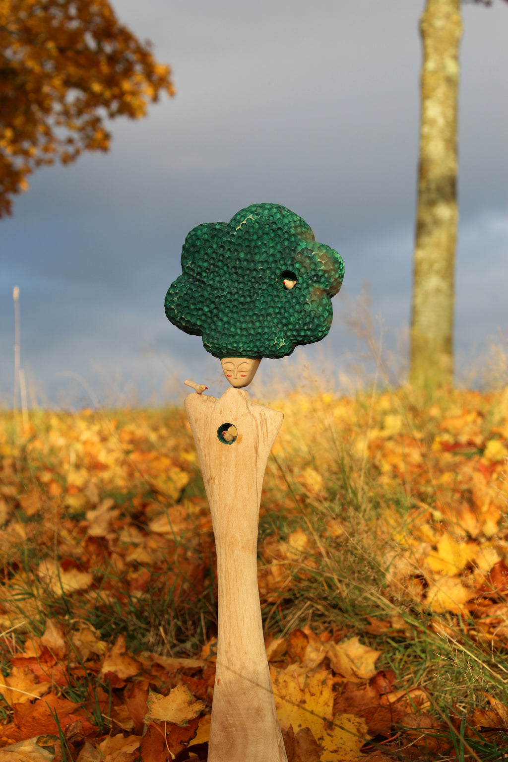 Roots & Wings – Handmade Wooden Motherhood Sculpture