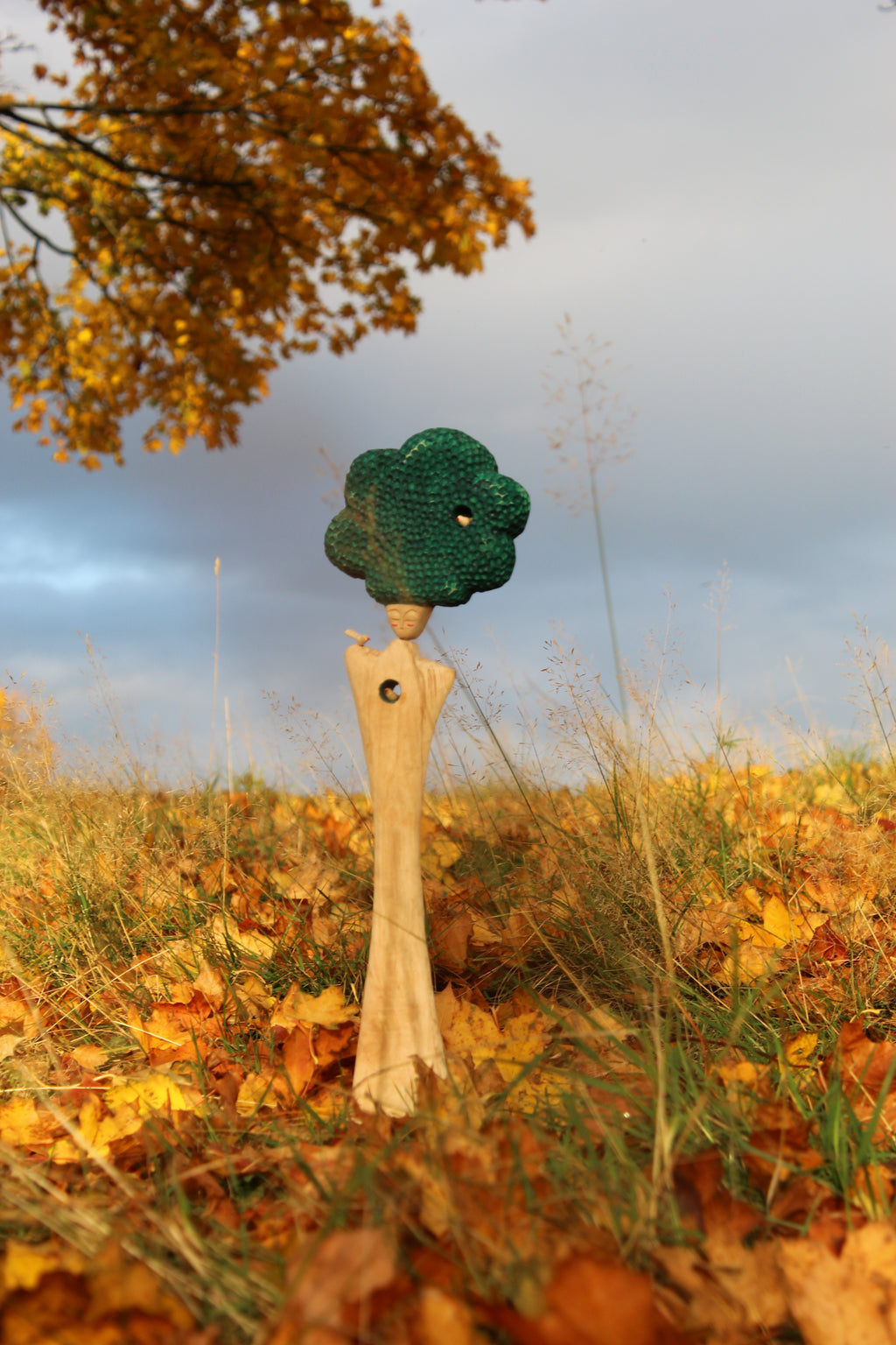 Roots & Wings – Handmade Wooden Motherhood Sculpture