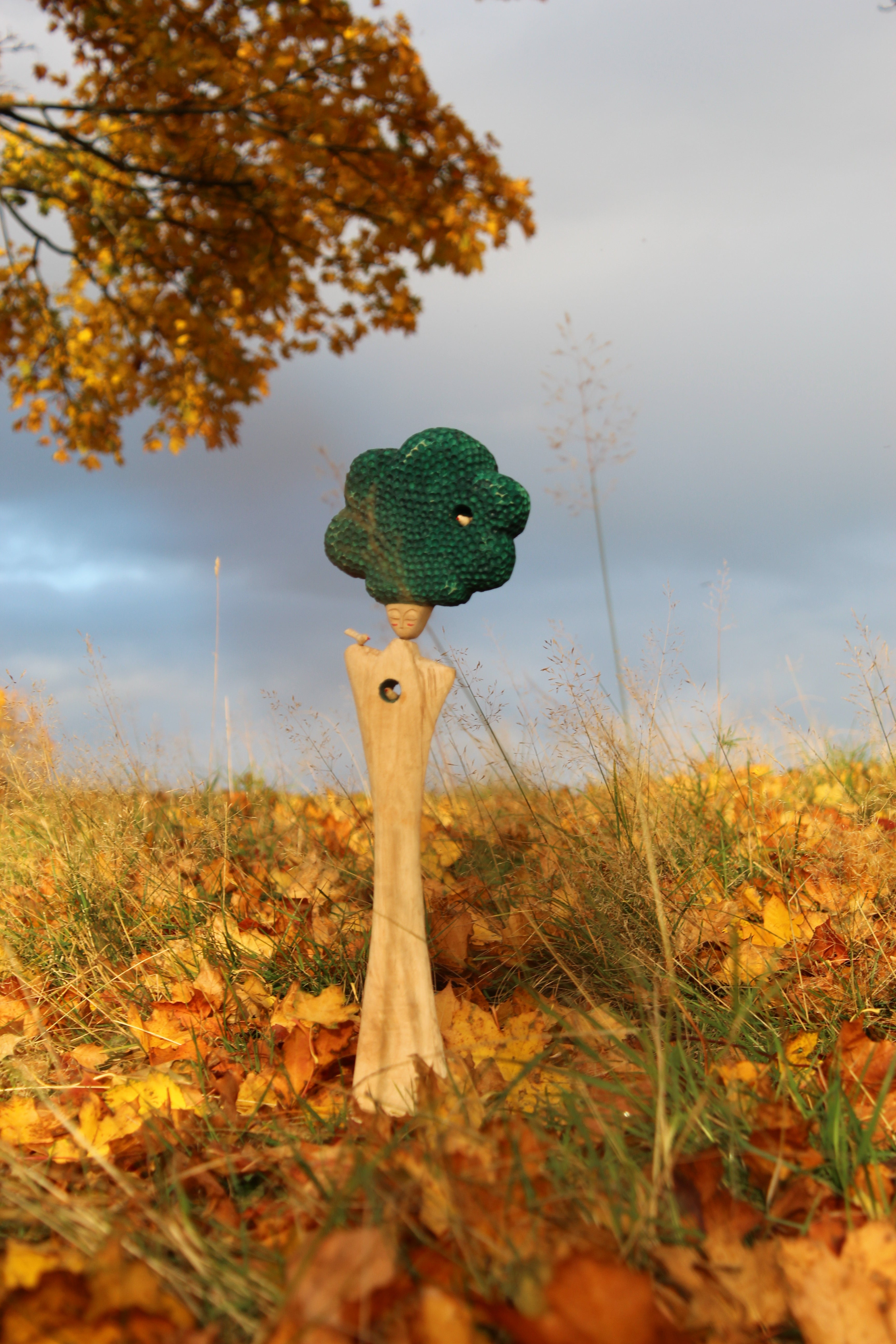 Roots & Wings – Handmade Wooden Motherhood Sculpture