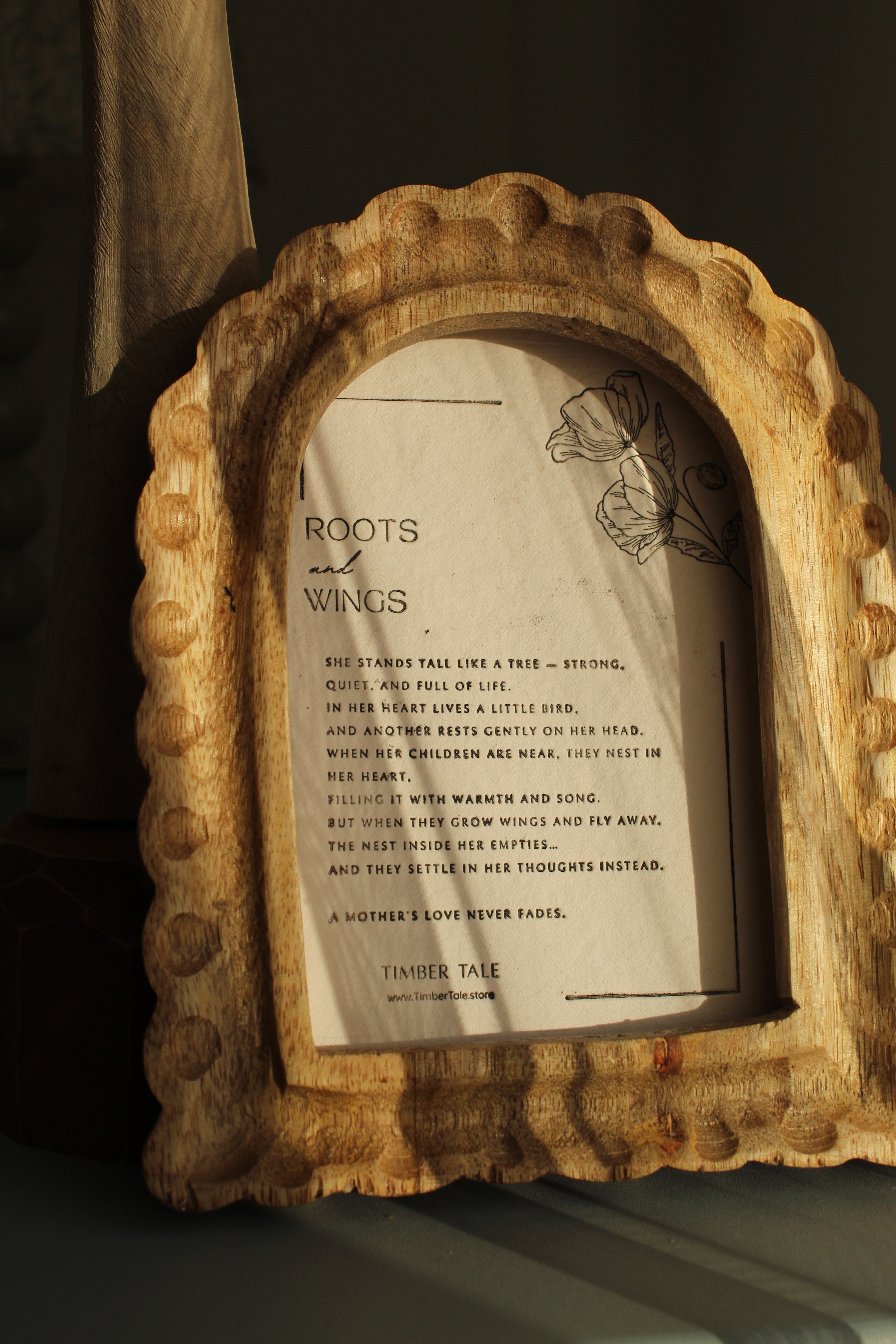 Roots And Wings _ Embossed Story Card